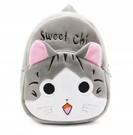 Plecaki szkolne i tornistry - Plecak Pluszowy Do Przedszkola Kot Kotek Kawaii - miniaturka - grafika 1