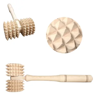Masażer drewniany do ciała rolka z rączką - Masażery - miniaturka - grafika 1