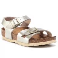 Sandały damskie - Birkenstock Sandały Rio Kids 1014829 Electric Metallic Gold - miniaturka - grafika 1