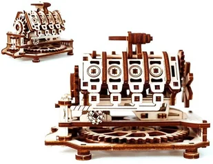 Wooden City Silnik V8 Mechaniczne Puzzle 3D Drewniane Wooden City 5906874128183 - Puzzle - miniaturka - grafika 2