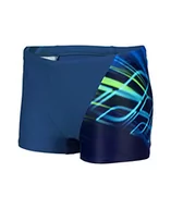 Kąpielówki dla chłopców - Arena Boy's Shading Swim Short Trunks Dla dzieci i młodzieży, Neon niebieski, 10-11 anni - miniaturka - grafika 1