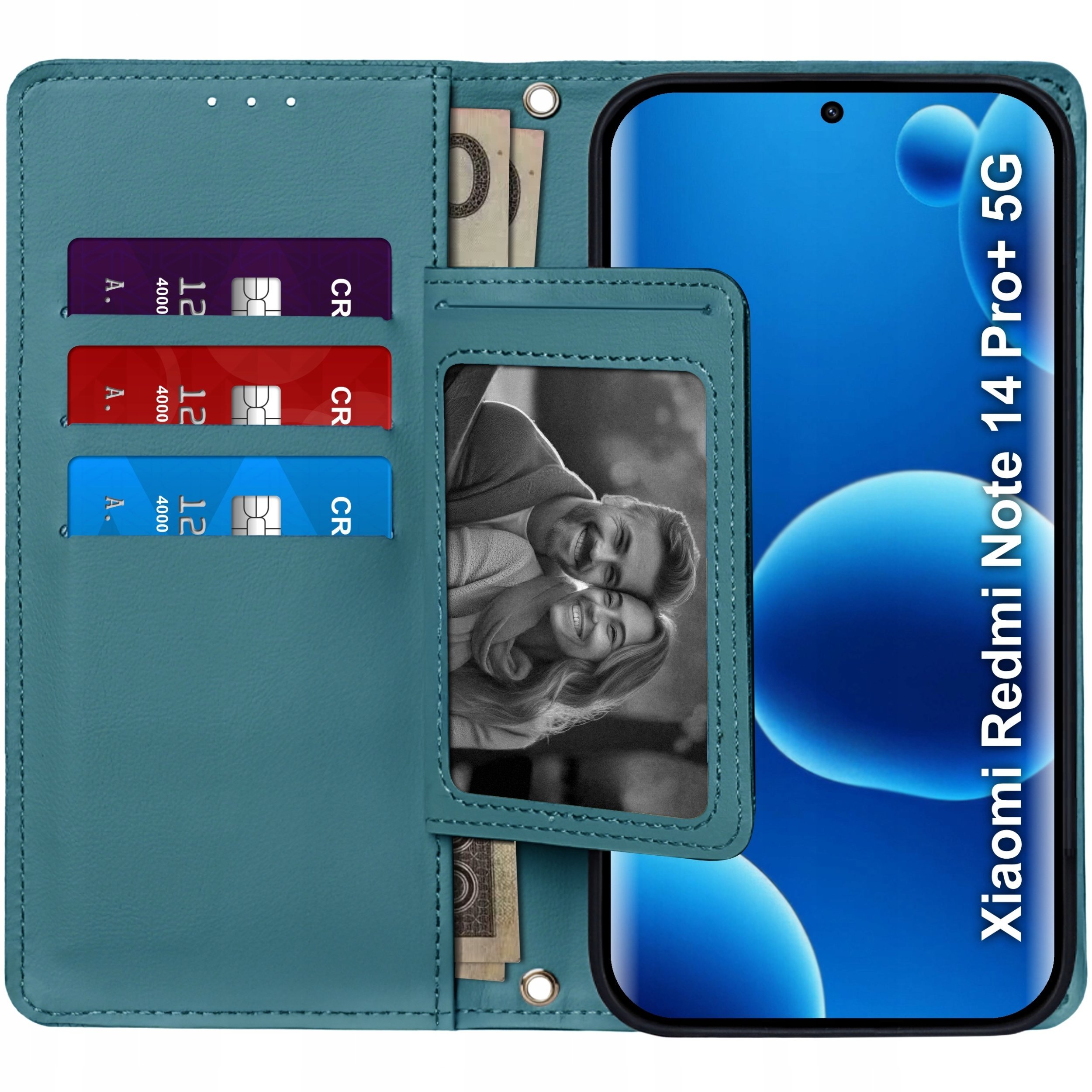 ETUI z klapką do Xiaomi Redmi Note 14 Pro+ Plus 5G Zamykane Magnetyczne