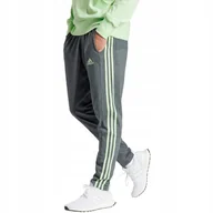 Dresy męskie - Spodnie męskie adidas Essentials Single Jersey Tapered Open Hem 3-Stripes c - miniaturka - grafika 1