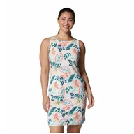 Sukienki i spódnice sportowe - Sukienki damskie Columbia Chill River Printed Dress Rozmiar: L / Kolor: biały/zielony - miniaturka - grafika 1