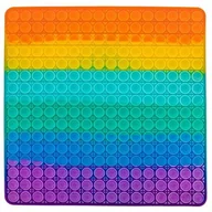 Zabawki sensoryczne - ZABAWKA SENSORYCZNA PUSH POP IT RAINBOW XXL 30x30 - miniaturka - grafika 1
