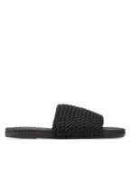 Klapki i japonki damskie - Bassano Klapki WFA1841-3 Czarny - miniaturka - grafika 1