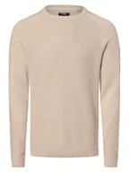 Swetry męskie - Jack & Jones Sweter - JCOFusion Mężczyźni beżowy jednolity, L - miniaturka - grafika 1