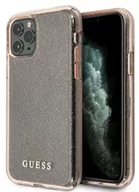 Etui i futerały do telefonów - Guess Glitter Case Etui iPhone 11 Pro Max Pink 10_17114 - miniaturka - grafika 1