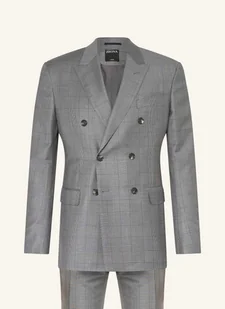 Zegna Garnitur Extra Slim Fit grau - Moda i Uroda OUTLET - miniaturka - grafika 1