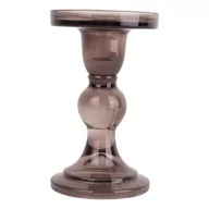 Świeczniki - Brązowy szklany świecznik PT LIVING Art - miniaturka - grafika 1