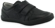 Buty dla chłopców - Półbuty chłopięce na rzep Wojtyłko 61021 Czarne - miniaturka - grafika 1