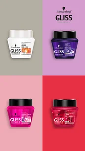Schwarzkopf Gliss Total Repair Treatment Mask - maska do włosów 300 ml - Maski do włosów - miniaturka - grafika 4