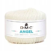 Pasmanteria - włóczka ANGEL DMC z bambusem 50gr kol.131 ekri - miniaturka - grafika 1