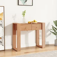 Konsole i sekretarzyki - vidaXL vidaXL Stolik konsola, 90x35x75 cm, lite drewno tekowe - miniaturka - grafika 1