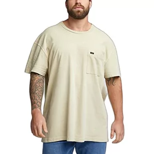 Lee Męski t-shirt z kieszeniami, ecru, XL, écru, XL - Koszulki męskie - miniaturka - grafika 1