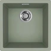 Zlewozmywaki - ELLECI Zlew ZEN 102 sage green (K82) KERATEK (LKZ10282BKM) - miniaturka - grafika 1