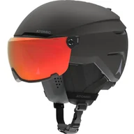 Kaski narciarskie - Atomic Savor Visor Photo, Kask narciarski z przyłbicą, czarny - miniaturka - grafika 1