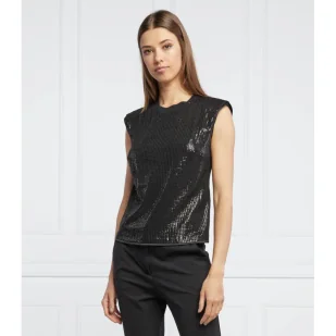 GUESS Bluzka SL DANIELA | Regular Fit - Bluzki damskie - miniaturka - grafika 1