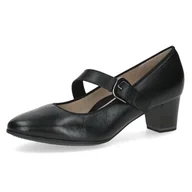 Czółenka - Caprice Damskie czółenka 9-22307-45, czarne nappa, 38,5 EU, Czarna papka, 38.5 EU - miniaturka - grafika 1