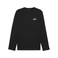 Koszulki sportowe męskie - Męska koszulka Essentials z logo No. 1 i długim rękawem PUMA Black - miniaturka - grafika 1