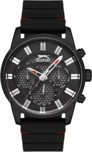 Zegarek Zegarek męski SLAZENGER SL.09.6514.2.01 czarny fashion na prezent - Zegarki męskie - miniaturka - grafika 1