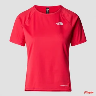 Koszulka Damska The North Face Sunriser SS Tee - Hibiscus - Koszulki i topy damskie - miniaturka - grafika 1