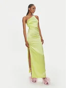 Sukienki - Patrizia Pepe Sukienka wieczorowa 2A2683/A644-Y426 Zielony Regular Fit - miniaturka - grafika 1