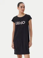 Sukienki - Liu Jo Beachwear Sukienka codzienna VA5194 JS003 Czarny Regular Fit - miniaturka - grafika 1