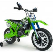 Pojazdy elektryczne dla dzieci - INJUSA Kawasaki Motor Elektryczny Cross 12V Ciche koła Injusa - miniaturka - grafika 1