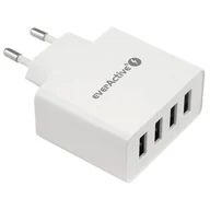 Ładowarki do telefonów - everActive Ładowarka sieciowa everActive SC-400 4xUSB 5A SC400 - miniaturka - grafika 1