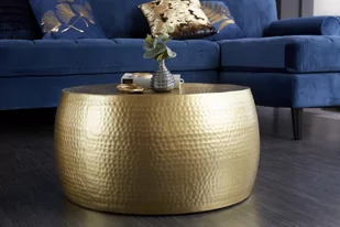 Invicta Stolik kawowy Orient 60 cm złoty 39886 - Ławy i stoliki kawowe - miniaturka - grafika 1