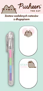 Zestaw Mini Długopis + Notes Pusheen 2Szt. - Notesy i bloczki - miniaturka - grafika 1