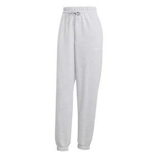 adidas Kobiety ESSENTIALS LINEAR FRENCH TERRY CUFFED PANTS, light grey heather/white, M - Spodnie rowerowe - miniaturka - grafika 1
