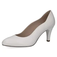 Czółenka - Caprice Damskie czółenka 9-22402-44, białe nappa, 38 EU, White Nappa, 38 EU - miniaturka - grafika 1