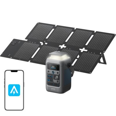 Stacja zasilania ANKER Solix C300X DC 288WH Bank energii + Panel solarny PS60 60W