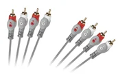 Kable - LP KPO3408-1.8 Kabel 4rca-4rca 1.8m LEC-KPO3408-1.8 - miniaturka - grafika 1