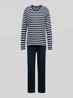 Bielizna nocna - Piżama z wzorem w paski - miniaturka - grafika 1