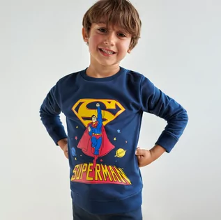 Swetry dla chłopców - Sinsay - Bluza Superman - Granatowy - grafika 1