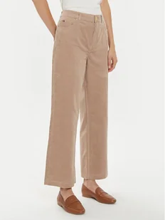 Tommy Hilfiger Spodnie materiałowe WW0WW43631 Beżowy Relaxed Fit - Spodnie sportowe damskie - miniaturka - grafika 1