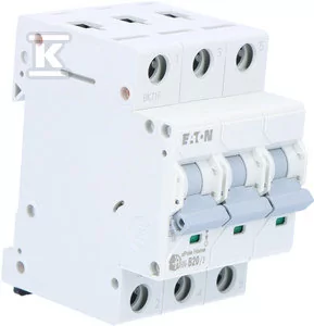Wyłącznik nadprądowy 6kA HN-B20/3 - Bezpieczniki elektryczne - miniaturka - grafika 1