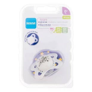 MAM Night Silicone Pacifier 0m+ Planet smoczek 1 szt dla dzieci - Smoczki uspokajające - miniaturka - grafika 1