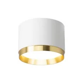 Lampy sufitowe - Oprawa natynkowa GX53 Lumet biało-złota 12W - miniaturka - grafika 1