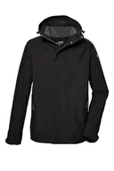 Kurtki męskie - killtec Męska kurtka funkcyjna/kurtka outdoorowa z odpinanym kapturem KOS 87 MN JCKT_XENIOS, czarna, 4XL, 43281-000 - miniaturka - grafika 1