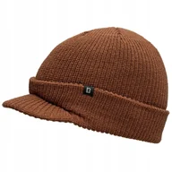 Czapki damskie - Czapka zimowa z daszkiem Brandit Shield Cap - Brązowa - miniaturka - grafika 1