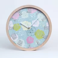 Zegary - Duży drewniany zegar nowoczesny róże fi 30, Tulup - miniaturka - grafika 1