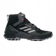 Buty trekkingowe męskie - ﻿Buty Adidas TERREX SWIFT R3 MID, sportowe czarne męskie HR1308 45 1/3 - miniaturka - grafika 1