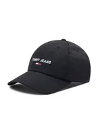 Czapki męskie - Tommy Jeans Czapka z daszkiem Tjw Sport Cap AW0AW11854 Czarny - miniaturka - grafika 1