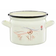 Garnki - Garnek emaliowany  Babie lato 3,4 l EMALIA OLKUSZ - miniaturka - grafika 1