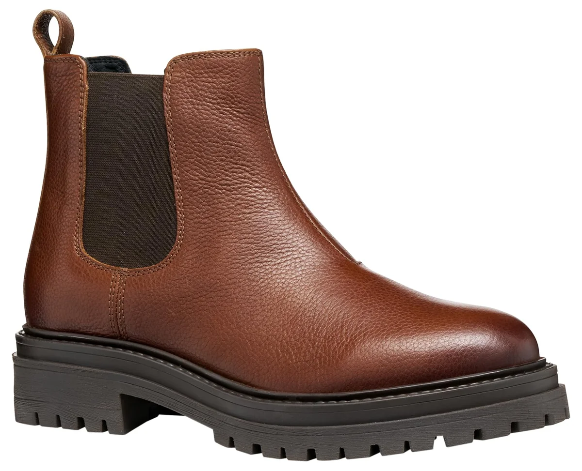 Geox Damskie buty D IRIDEA Ankle Boot, brązowe/DK Coffee, 41 EU, Brown Dk Coffee, 41 EU