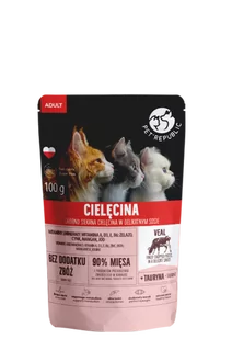 Pet Republic PetRepublic drobno siekane kawałki w delikatnym sosie cielęcina 100g dla kota 57495-uniw - Mokra karma dla kotów - miniaturka - grafika 1